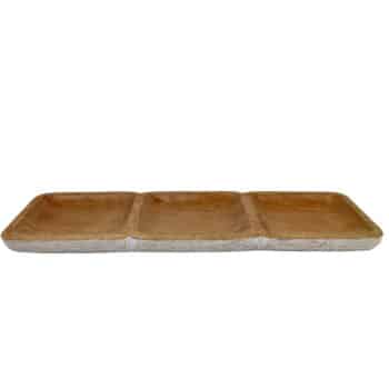 Mango Wood Sectioned Tray