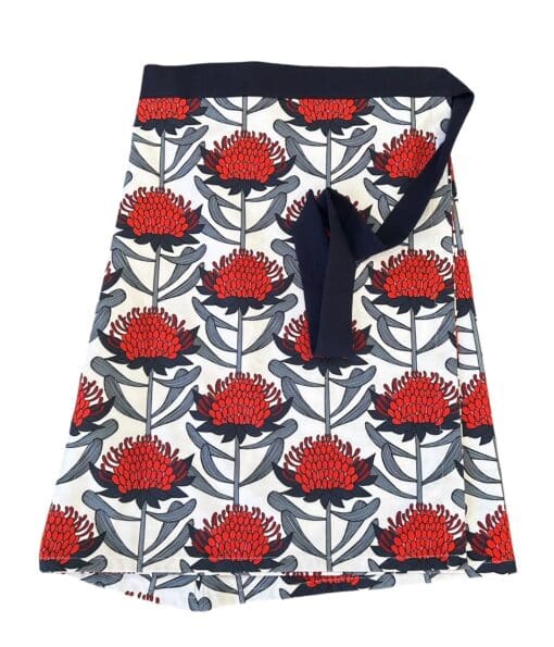 Wrap Skirt - Red Waratah