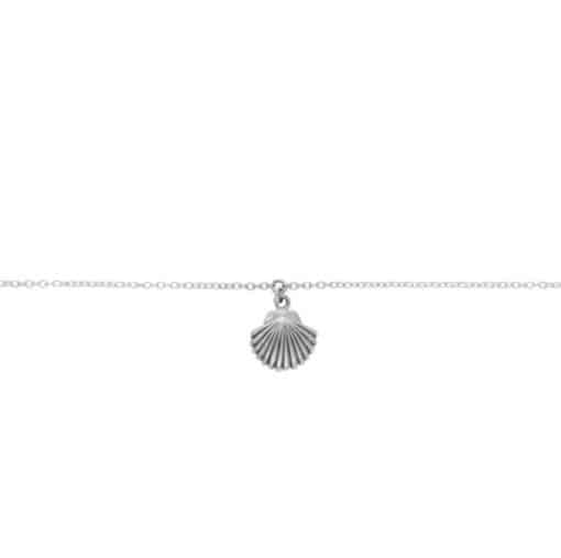 Sterling Silver Dainty Shell Anklet