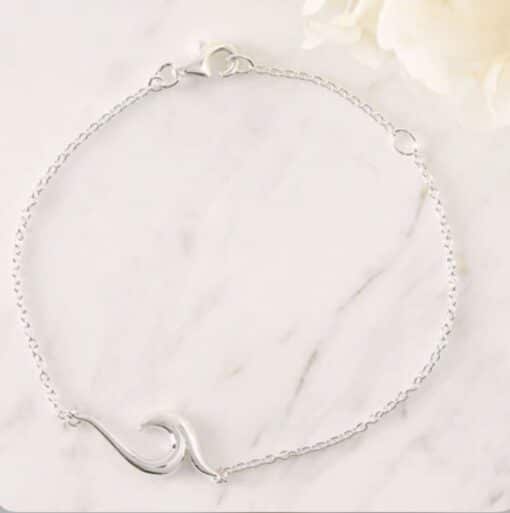 Sterling Silver Wave Bracelet - Image 3