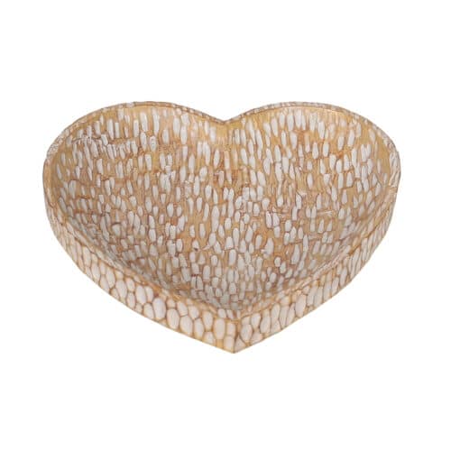 Ave Wooden Heart Bowl