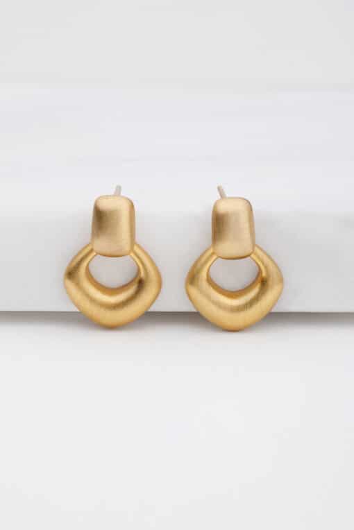 Zafino Nova Brushed Earrings - Image 2