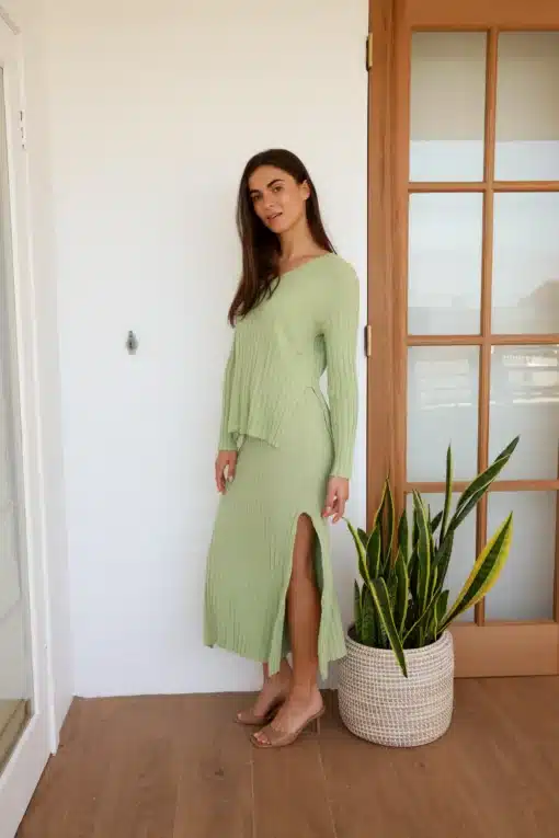 Mae Knit Set - Pistachio - Image 3