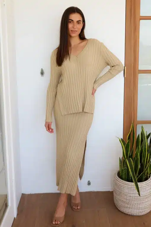 Mae Knit Set - Oatmeal