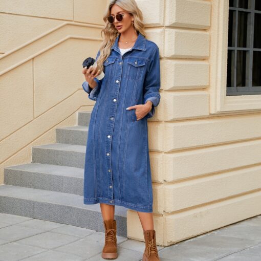 Dallas Long Denim Jacket - Image 2