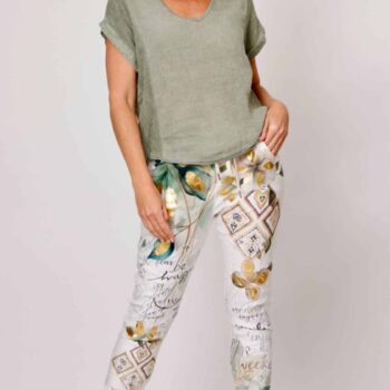 Penny Linen Top Fango