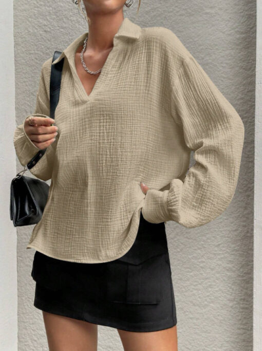 Marnie Cheesecloth Long Sleeve Cream - Image 3