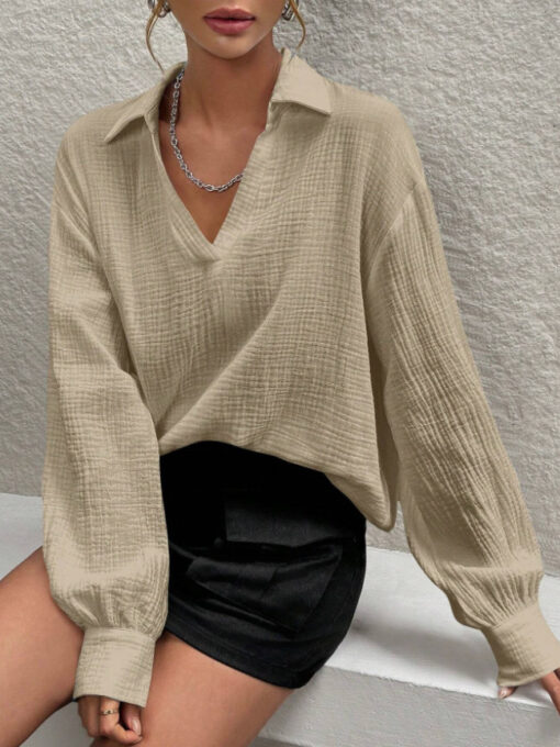 Marnie Cheesecloth Long Sleeve Cream