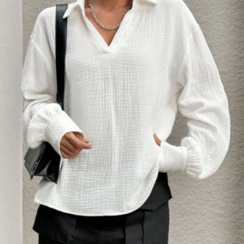 Marnie Cheesecloth Long Sleeve White