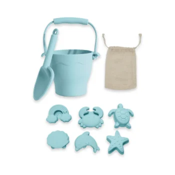 Silicone Bucket Set - Light Blue