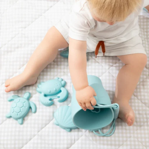 Silicone Bucket Set - Light Blue - Image 2