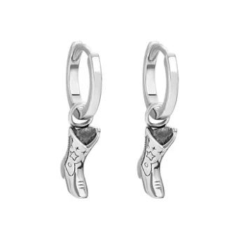 Cowgirl Boots Huggies Sterling Silver