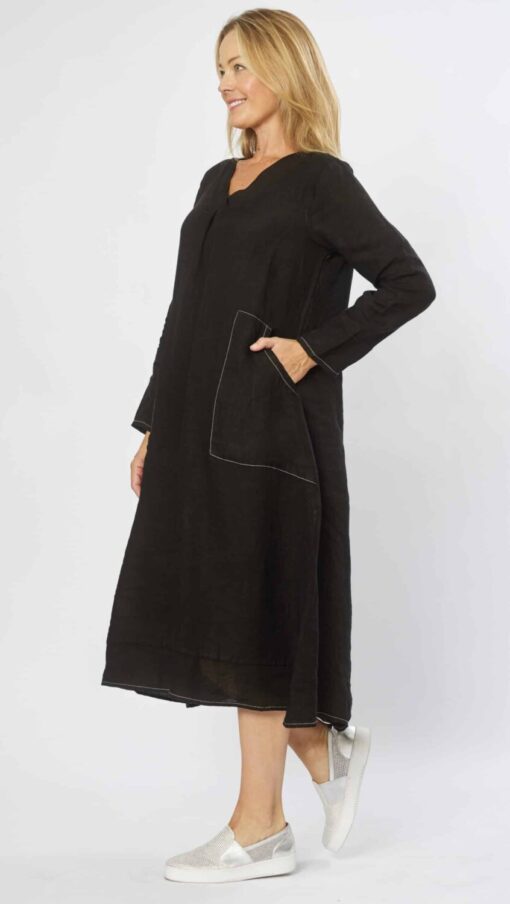 Lilly Linen Dress - Image 3