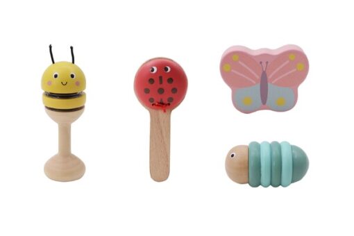 Wooden Spring Insect Music Set 4PC - Image 2