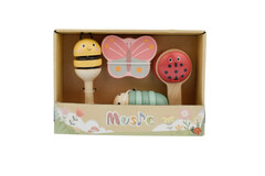 Wooden Spring Insect Music Set 4PC