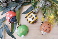 Wooden Pull Back Frog