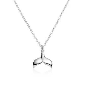 Avalon Whale Tail Necklace Sterling Silver