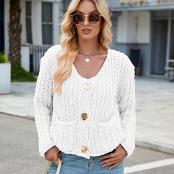 Beth Chunky Knit White