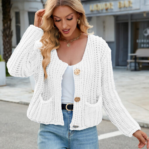 Beth Chunky Knit White - Image 4