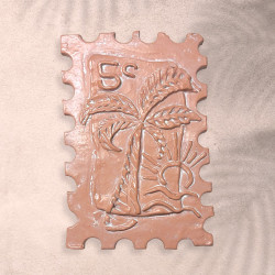 Terracotta Palm Stamp Hanging