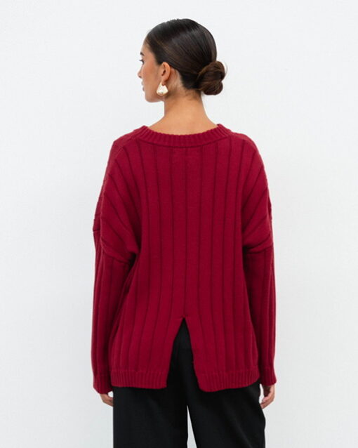 Lila Knit Burgundy - Image 2