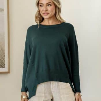 Lillian Knit Forest Green