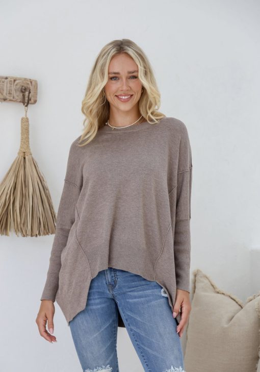 Lillian Knit Jumper Mocha