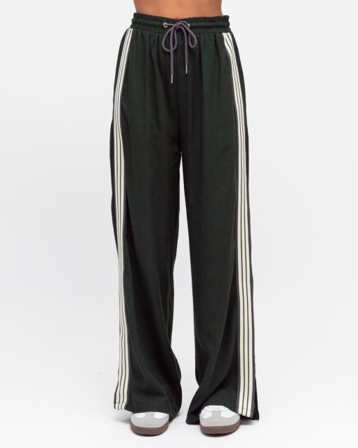 Dark Green Stripe Pant